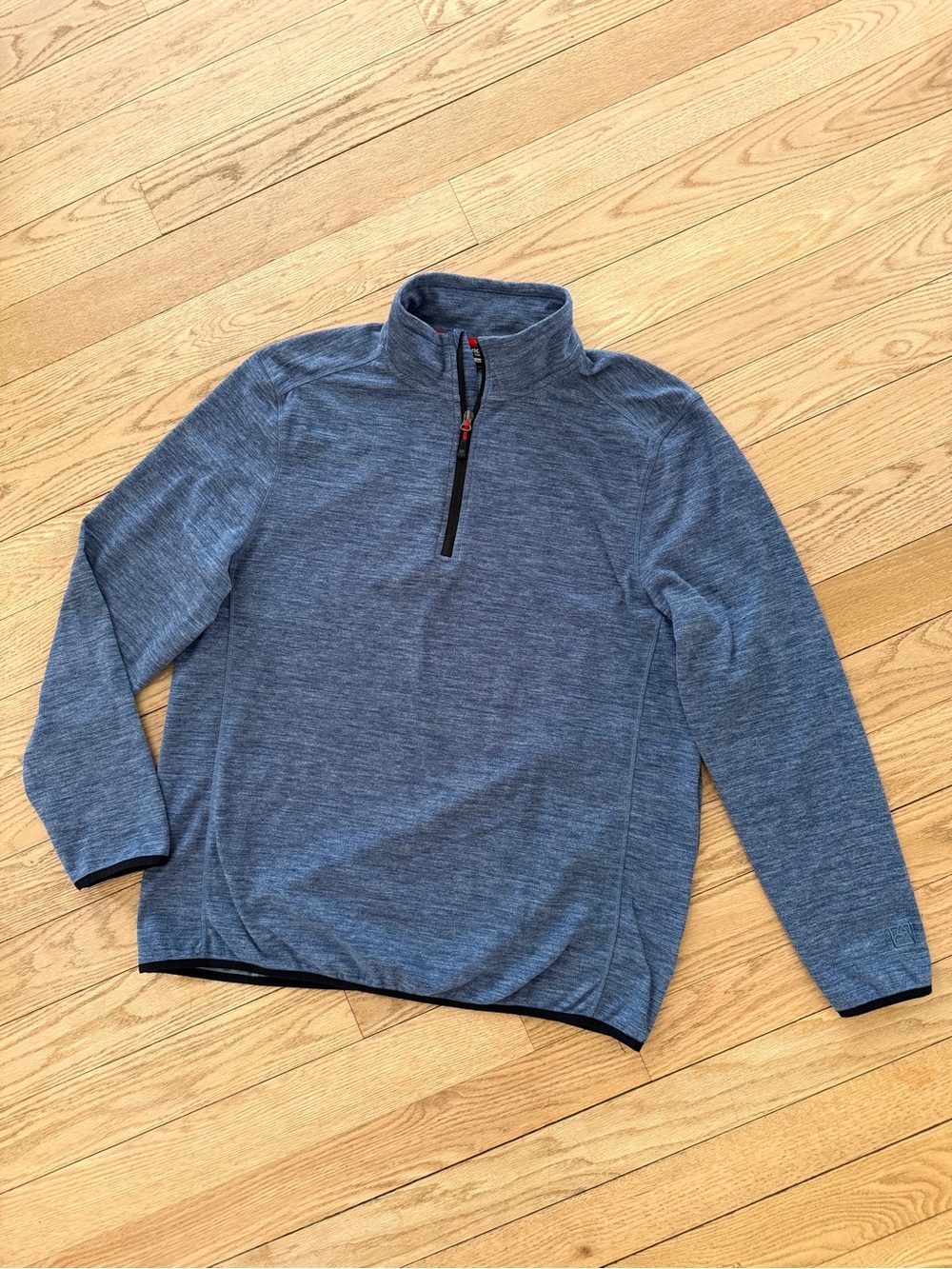 Men’s Avalanche Blue Quarter-Zip Pullover Sweatshirt Large